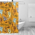 thumbnail image 4 of Coolnut Halloween Themes Bath Shower Curtain Liners 72x72in 100% Polyester Waterproof with Curtain Hook, 4 of 6