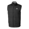 thumbnail image 2 of Men's Cutter & Buck  Black Omaha Storm Chasers Stealth Hybrid Quilted Full-Zip Windbreaker Vest, 2 of 3