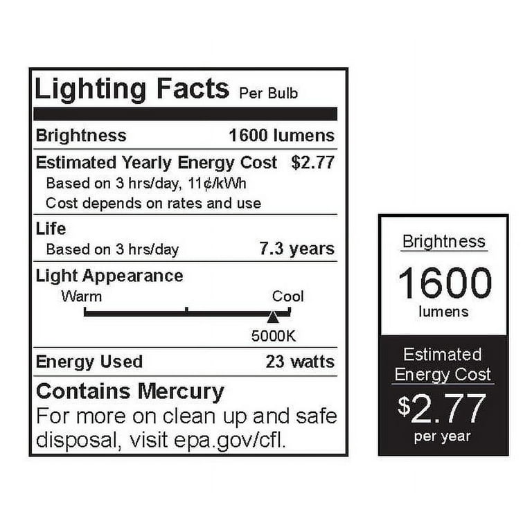 100-Watt Equivalent Spiral CFL Light Bulb Daylight (5000K) (6-Pack) 100-Watt Equivalent Spiral CFL Light Bulb Daylight (5000K) (6-Pack)