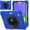 Blue, variant on ZenRich Shockproof Case for iPad mini 7 (A17 Pro) 2024/ iPad mini 6th 2022, Heavy Duty Rugged Case with Pencil Holder/360°Rotating Kickstand/Handle/Carrying Shoulder Belt,Black