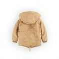 thumbnail image 5 of Staki Baby Boy Winter Fleece Coat Toddler Puffer Jacket Infant Boy Outerwear Clothes Toddler Sweater 3T,4T,5T,6-10Y(Beige,3-4 Years), 5 of 5