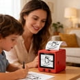 thumbnail image 2 of AI Smart Sticker Box Printer, Mini Portable Thermal Sticker Maker with Voice Control & 2.8 Screen, Bluetooth Inkless Photo Printer for DIY Diary, Study Notes, Gifts for Kids & Adults, 2 of 8