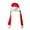 B, variant on Orangide Christmas Plush Hats with Ear Moving Jumping,Santa Claus with Gasbag Earing,Ear Jumping Snowman Hats Ornaments for Christmas Party Gifts