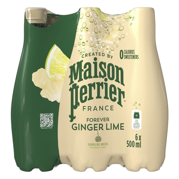 MAISON PERRIER Infiniment Gingembre lime, boisson à l’eau pétillante, arôme naturel de Gingembre lime