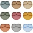 thumbnail image 3 of Baby Suction Bowl Silicone Divided Dinner Plate Infant Learning Feeding Dish 8#, 3 of 5