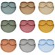thumbnail image 5 of Bébé Ventouse Bol Silicone Divisé Dîner Assiette Infantil Apprentissage Plat d'alimentation 7# Zhivalor ZYY-1404, 5 of 5