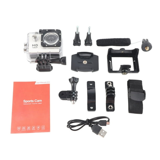 Cámara de acción impermeable K1080HD 12MP sumergible NikouMX