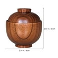 thumbnail image 2 of Pawsdot Salad Bowl with Lid and Utensils Wood for Restaurants 1Pcs, 2 of 8
