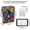 thumbnail image 3 of ALAZA Beautiful Flowers Trading Card Binder 4 Pocket Cards Collection Album 400 Folder Holder, 3 of 6