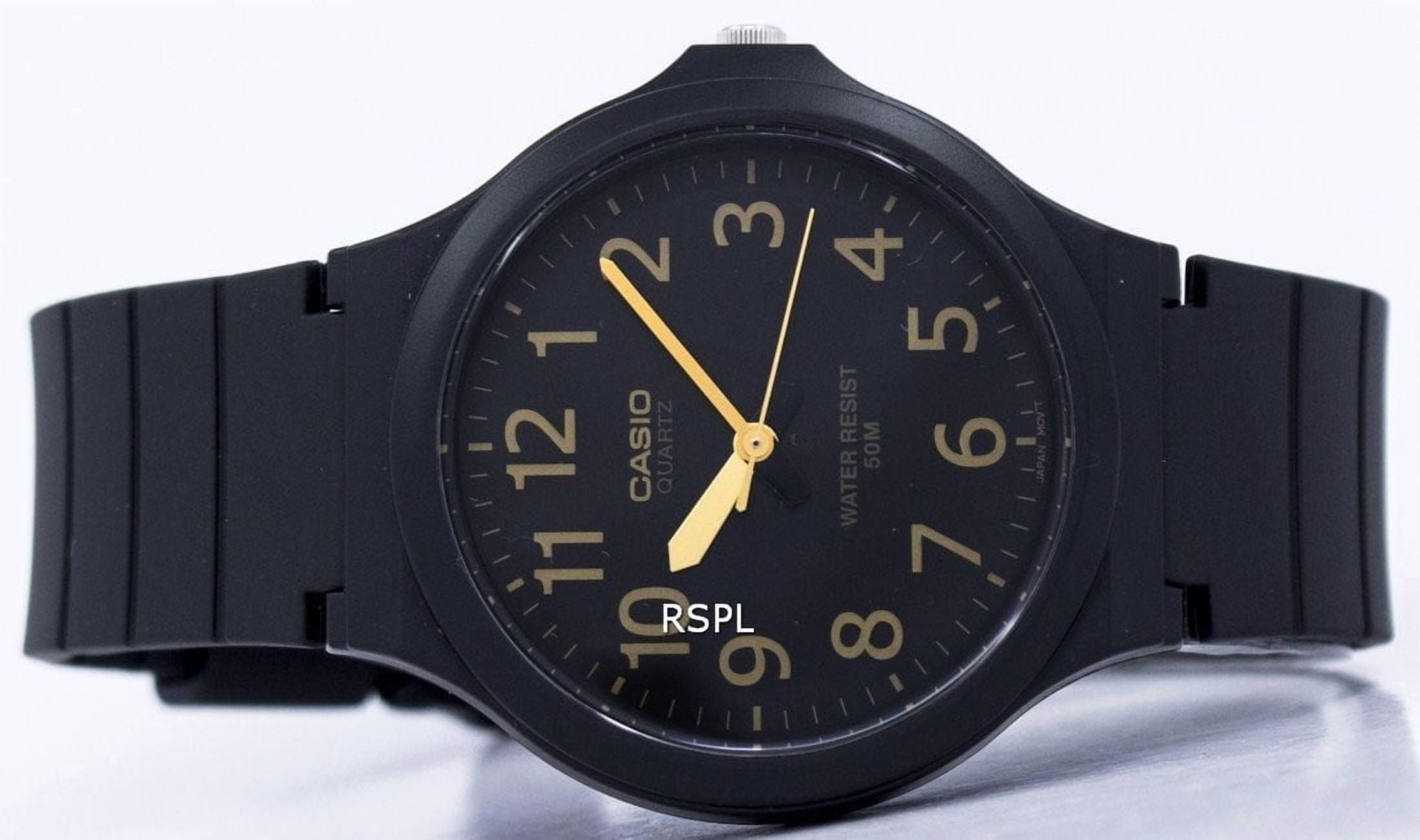 Casio Men's Easy To Read MW240-1B2V Black Resin Japanese Quartz Fashion Analog Watch