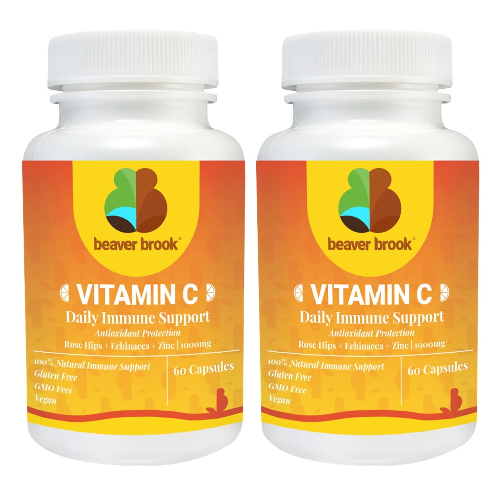 Vitamin C 1000mg with Rose Hips, Zinc & Echinacea Maintains Healthy