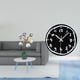 thumbnail image 2 of Figura de escritorio,Figura esférica para escritorio,oficina o decoración del hogar,Reloj de pared,Reloj de pared silencioso,sin tictac,decorativo,Reloj de pared moderno y sencillo de 12, 2 of 8