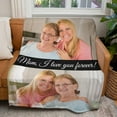 thumbnail image 3 of Custom Blanket Christmas Blanket Gifts for Women/Men/Mom/Dad/Girls/Kids Multiple Colors Sizes Soft Flannel Personalized Customized Blankets with Photos Text Thanksgiving Birthday Presents, 3 of 6