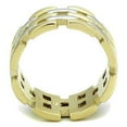 thumbnail image 3 of Womens Rings Two-Tone IP Gold (Ion Plating) Stainless Steel Ring with No Stone TK1705, 3 of 4
