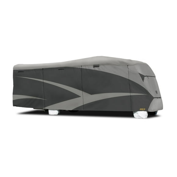 Adco Housse de VR 52842 Designer SFS Aquashed; pour Camping-Cars Classe C; Protection Modérée contre les Intempéries; Gris Bicolore; Dessus en Tissu 3 Couches/3 Côtés en Polypropylène Ventilés