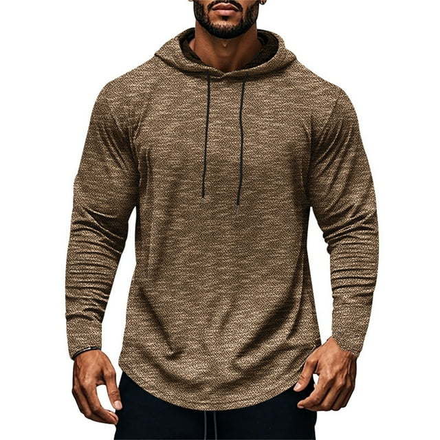 NLLSHGJ Chandail à Capuche pour Hommes, Chandails en Molleton Athlétiques à Manches Longues, Chandail de Sport Décontracté, T-Shirt de Course, Chandail Léger à Fermeture Éclair, Chandails en Molleton Personnalisés pour Hommes
