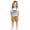 Light Blue, variant on Kids Girls Jumpsuit Rompers Bib Overalls Colorful Ice Tie-Dye Shortalls Suspender Shorts Jeans Pants