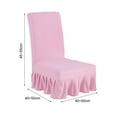 thumbnail image 5 of Dream Lifestyle Chair Cover, Stretchy Dining Room Chair Cover Slipcovers with Skirt, Stretch Chair Slipcovers Seat Cover Removable Furniture Kitchen Chair Covers for Home Hotel Wedding Party, 5 of 8