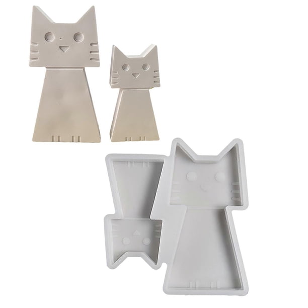 Silicone Molds Animal Molds 3D Cats Plasters Molds Casting Molds Ornament Molds Epoxy Resin Molds Craft Supplies