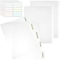 thumbnail image 4 of 15Sheets Letter Poly Tab Dividers 11Holes Binder Index Page Divider for Discbound Notebooks, 4 of 7