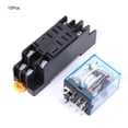 thumbnail image 3 of Simple installation Black Electrical Relays, Power Relay, 8-pin 2 NO 2 NC Electrical 18000 times/hour for automatic control For electromechanical control, 3 of 7