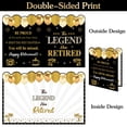 thumbnail image 3 of Retirement Card for Man Woman, Black Gold Large Retirement Card for Signing Jumbo The Legend Has Retired Guest Book Greeting Card with Envelope Retired Decorations Gift, 3 of 6