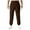 Brown, variant on CFLVAEK Sweatpants for Men Big and Tall Elastic Waist Joggers Track Pants with Pockets Casual Elastic Bottom Sweatpant for Gym Workout Running Black L