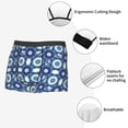 thumbnail image 4 of Disketp Vintage Blue Men's Boxer Briefs,Soft and Breathable Cotton Underwear with ComfortFlex Waistband, 4 of 7