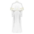 thumbnail image 4 of Doomiva Women's Church Choir Robe Long Sleeve Button A-line Long Maxi Dress White XXL, 4 of 7