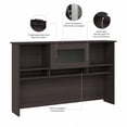 thumbnail image 3 of Cabot Hutch for Corner Desk or L Desk in Heather Gray - Engineered Wood, 3 of 6