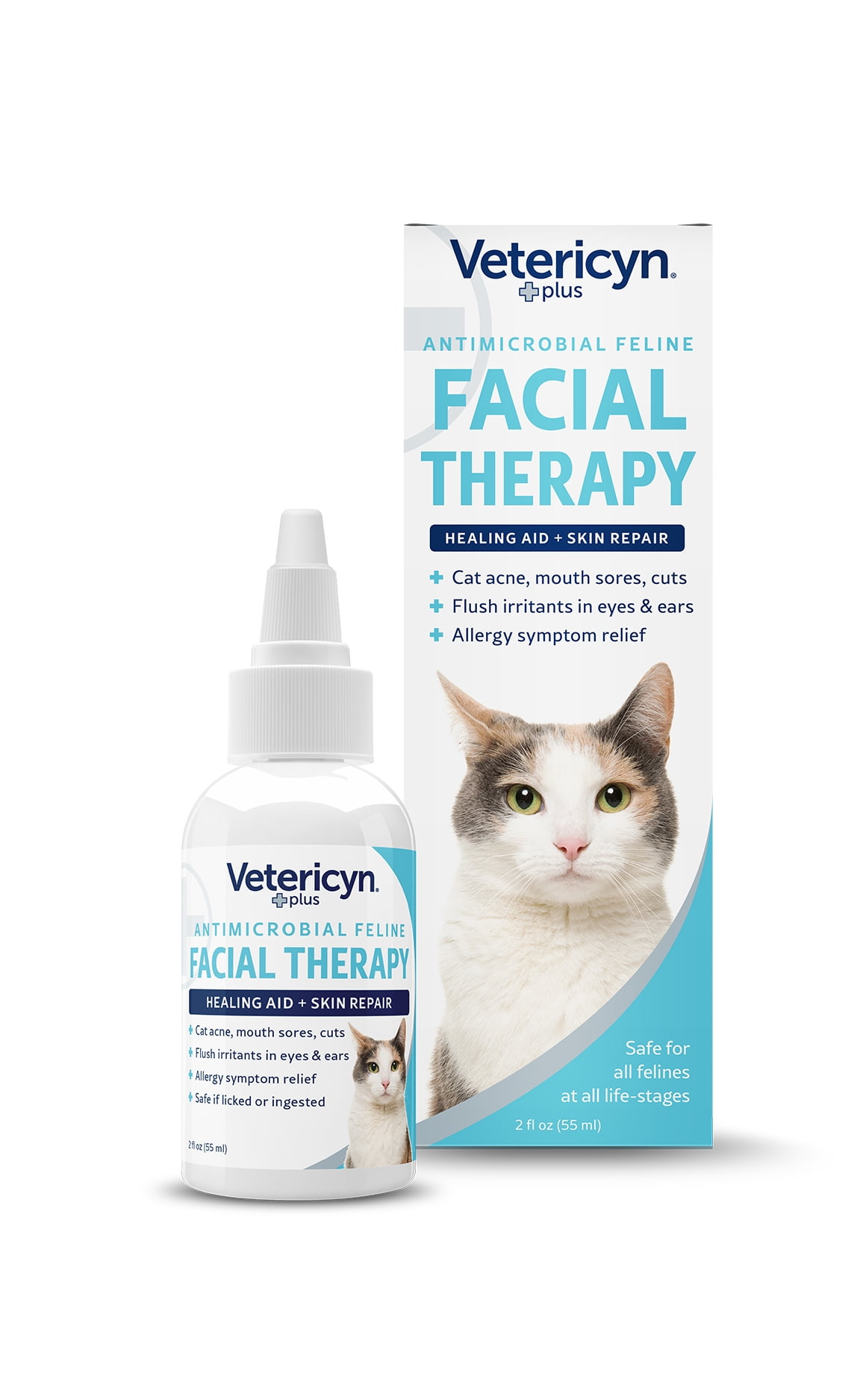 Vetericyn Plus Feline Facial Therapy for Cat Acne, Mouth Abscesses, Ear
