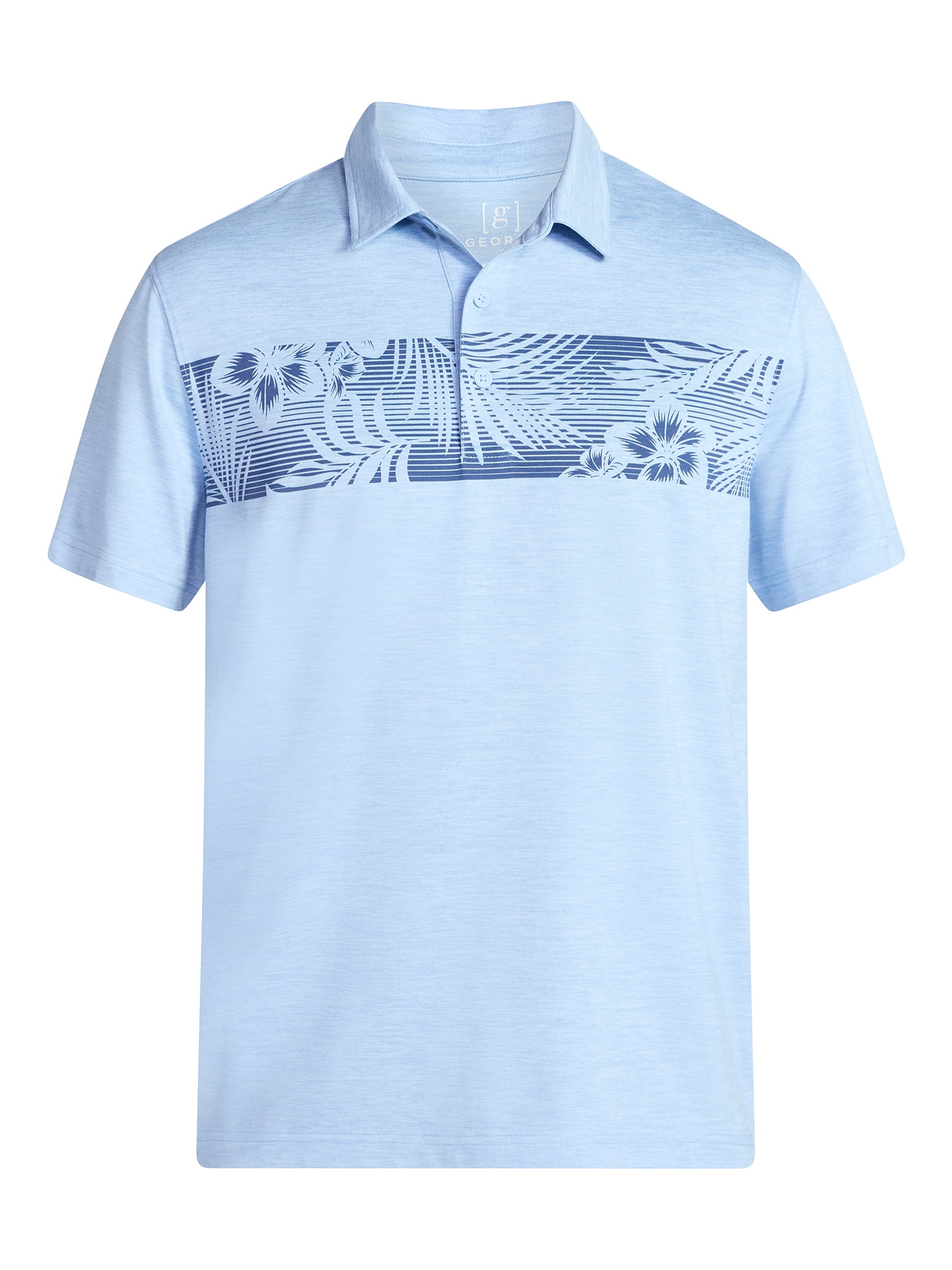 George Men's & Big Men's Relaxed Fit Short Sleeve Stretch Polo Shirt, Sizes S-5XL