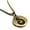 Gold, variant on Stainless Steel Matau (Fish Hook) Maori Symbol Round Medallion Pendant Necklace
