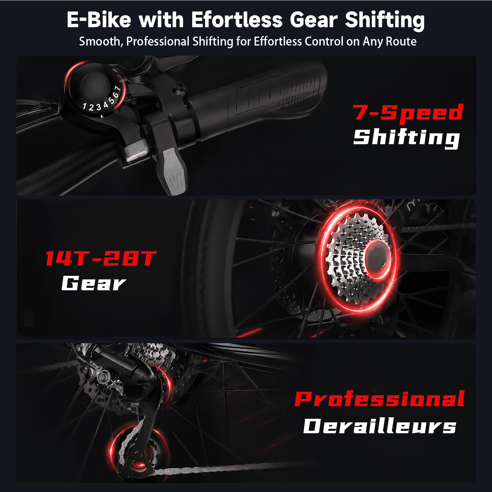 iSinwheel 750W Peak Electric Bike Adult,26" Mountain Bicycle Professional,Front Dual Shock Absorption Ebike,Up 20MPH,55 Miles,35 Speed,42V 13AH Removable Battery,Black