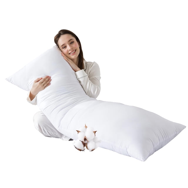 Almohada corporal SHOUREN, de algodón transpirable y refrescante, 20 x 54 pulgadas