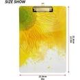 thumbnail image 3 of FMSHPON Sunflower Clipboard Hardboard Wood Nursing Clip Board and Pull for Standard A4 Letter 13x9 inches, 3 of 8