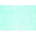 thumbnail image 1 of Ahgly Company Indoor Rectangle Solid Turquoise Blue Modern Area Rugs, 5' x 7', 1 of 4