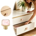thumbnail image 1 of Outdor Poignée d'Armoire Carrée 1 Pcs Poignées de Tiroir de Commode Poignées de Tirage d'Armoire Multifonctions Boutons Décoratifs pour Trous /base Dorée avec, 1 of 6