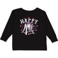 thumbnail image 3 of Inktastic Happy 4th- Fourth of July firework Boys or Girls Long Sleeve Toddler T-Shirt, 3 of 5