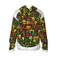 thumbnail image 2 of Picia Happy Halloween Floral Women's Men's UPF 50+ Sun Protection Hoodie Shirt Long Sleeve SPF Fishing Outdoor UV Hiking Lightweight Shirts-Large, 2 of 9