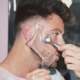 thumbnail image 4 of Beard Guide Shaper Tool Or Clear Stencil Compatible With Trimming And Shaving, The Stencil Models With 4 Grooming Lines And Mustache Comb，2pcs, 4 of 5