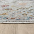thumbnail image 3 of Ox Bay Ada 7'6" Round Gray/Green Floral Durable Indoor Area Rug, 3 of 8