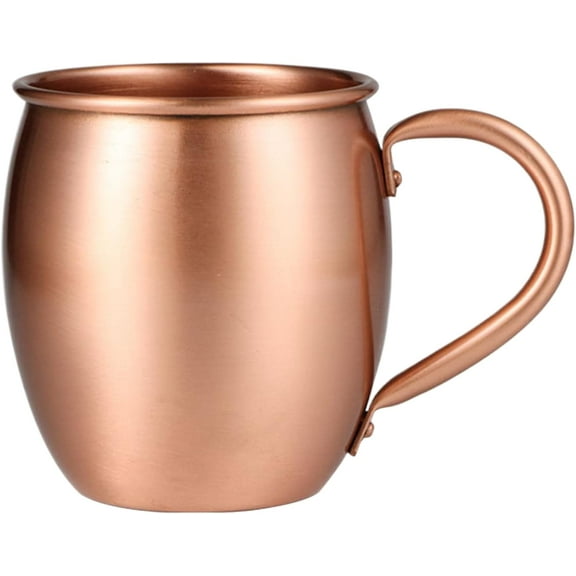 Moscow Mule Copper Mugs:18 oz Smooth Mule Mug,Moscow Mule Mugs for Cocktail Drinking and Party Beer Bar Use,Solid Copper Mule Mugs,Moscow Mule Cups - Ideal Christmas Gift