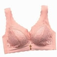 thumbnail image 2 of YWDJ Comfy Bras for Women Back Closures Sleep Bras No Underwire Comfy Bras Adjustable Straps Full Coverage Push up Embroidery Lounge Bras Padded Plus Size Lace Comfy Wide Strap Bras Wrap Bras Khaki M, 2 of 3