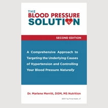 The Blood Pressure Solution Second Edition by Dr. Marlene Merritt in Paper Back, Nutrition Non-Fiction