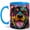 Blue, variant on Colorful Rottweiler Coffee Mug, Stained Glass Dog Mug, Ceramic 11 oz