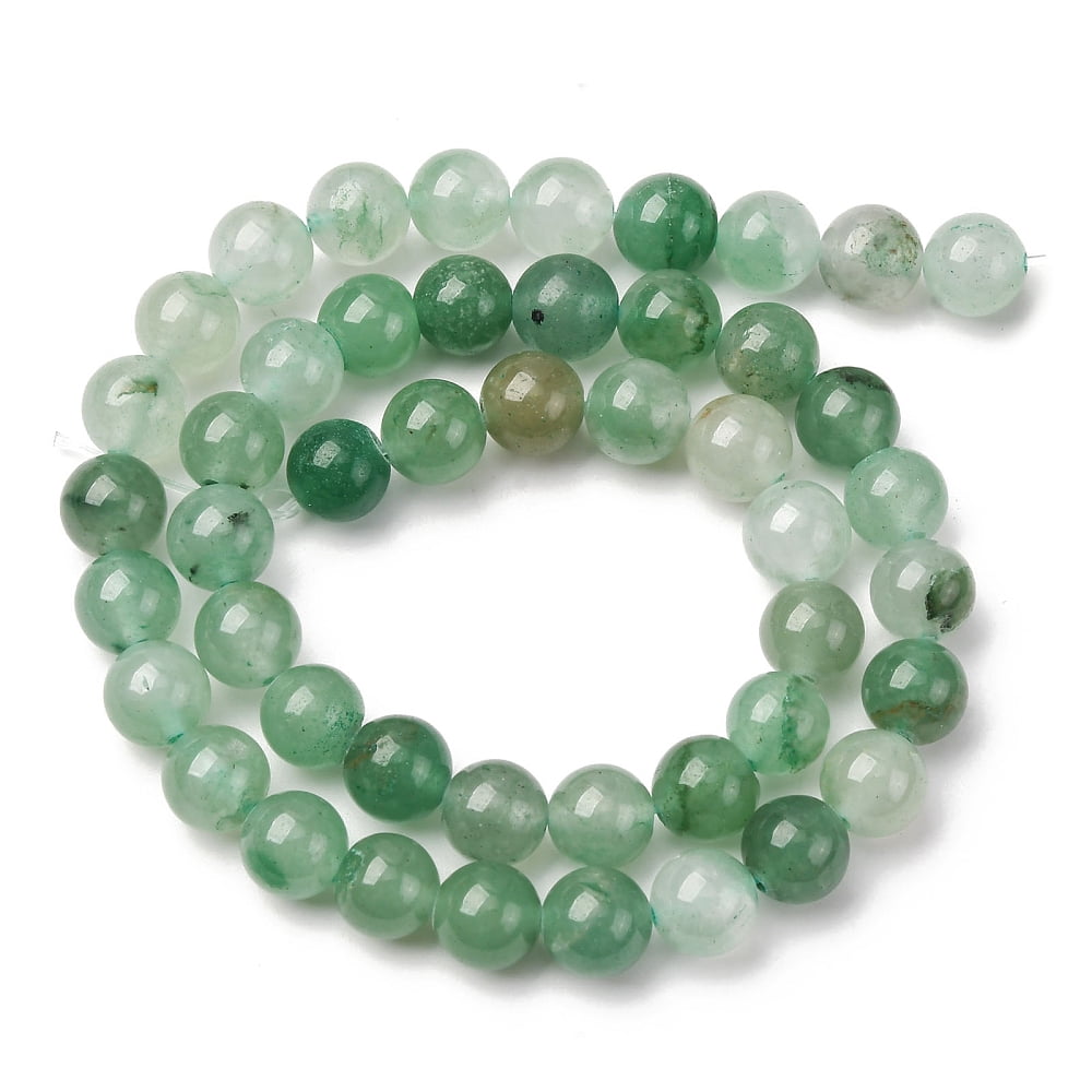 Natural Green Aventurine Round Beads Strands 8.5mm Hole: 1.2mm 47pcs/strand 15''(38.1cm)