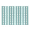 thumbnail image 1 of Turquoise Cutting Board, Dots Rounds and Stipes with Thick Borders Vintage Retro Textured Image, Decorative Tempered Glass Cutting and Serving Board, Large Size, Mint Green and White, by Ambesonne, 1 of 1