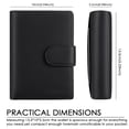 thumbnail image 3 of Small Wallet for Women Leather RFID Blocking ID WIndow Credit Card Holder Clutch Travel Handbag- Black and Blue, 3 of 7