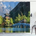 thumbnail image 1 of Ambesonne Vintage China Shower Curtain, Old Town by Water, 69"Wx75"L, Multicolor, 1 of 3